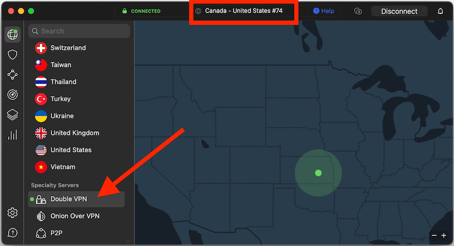 IPVanish vs NordVPN: Double VPN